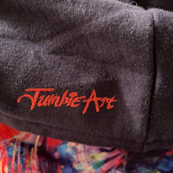 - Jumbie Art reversible jacket size small EUC hoodie unisex - Picture 5 of 10